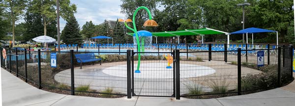 Splash pad, Channahon Park District.