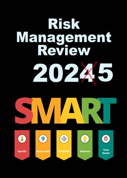 Graphic with SMART spelled out in multiple colors. The meaning of SMART identified below each letter – Specific, Measurable, Achievable, Relevant, Time-bound.